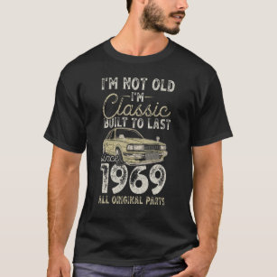 55th Birthday Since 1969 Classic Car 55 year old T-Shirt