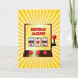 55th birthday slot machine card
