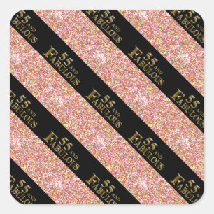 55th  Birthday  Square Sticker