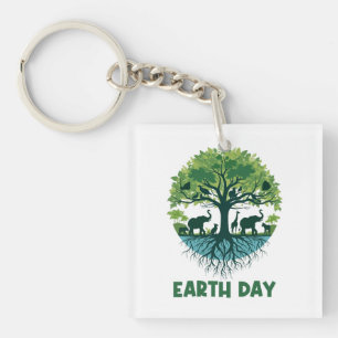 55th Earth Day 2025 April 22 Key Ring
