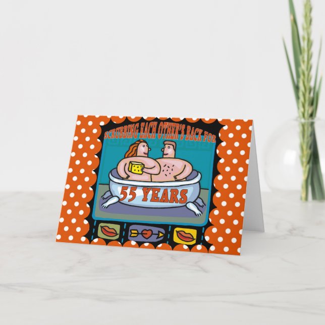 55th Wedding Anniversary Gifts Card (Front)