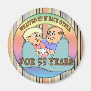 55th Wedding Anniversary Gifts Magnet