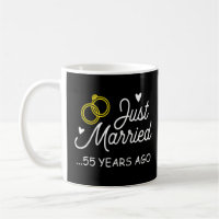 55th Wedding Anniversary Just Married 55 Years Ago