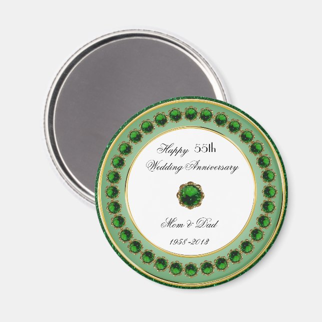 55th Wedding Anniversary Magnet (Front/Back)