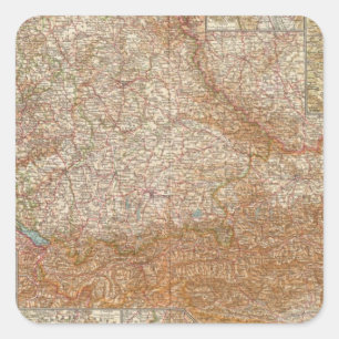 5657 South Germany, Austria Square Sticker