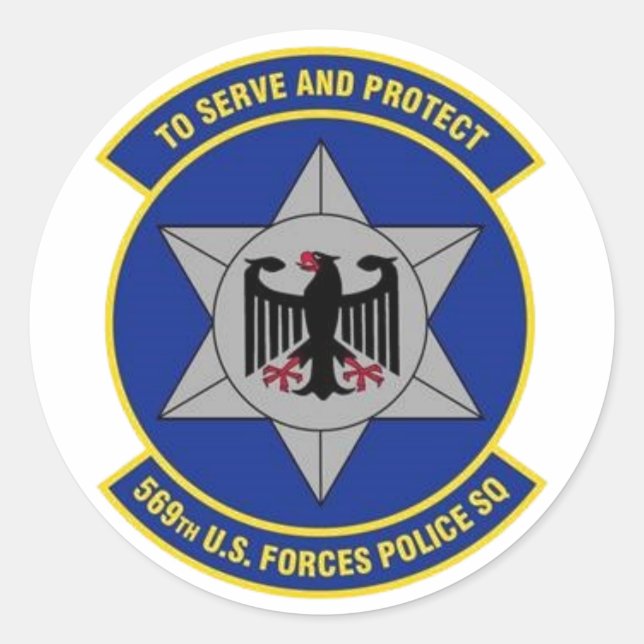 569th USFPS Decal Classic Round Sticker (Front)