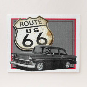 56 Bel Air Route 66 Jigsaw Puzzle