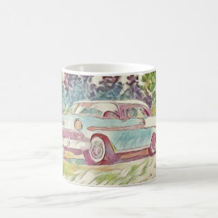 56 Chevy Bel Air Painting Coffee Mug