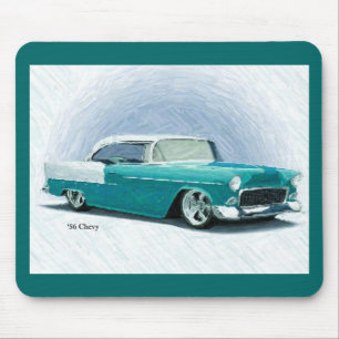 '56 Chevy - Turquoise Digital Art Mousepad