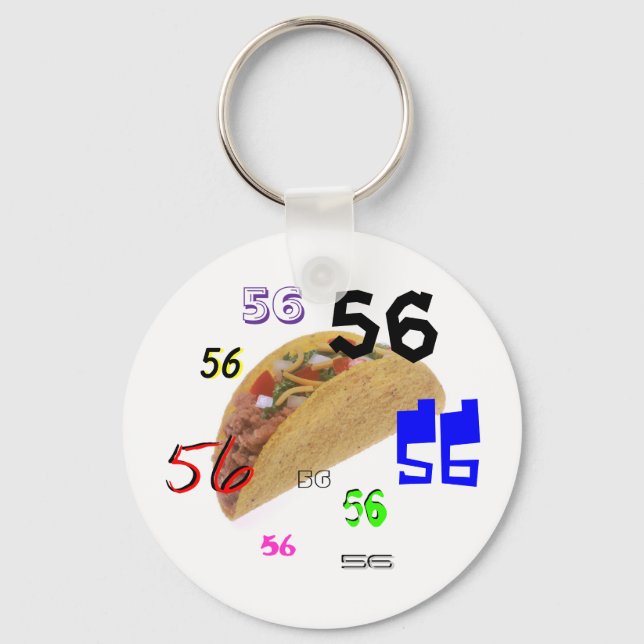 56 Tacos Key Ring (Front)