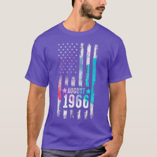 56 Year Old, 1966 American Flag 56th Birthday T-Shirt
