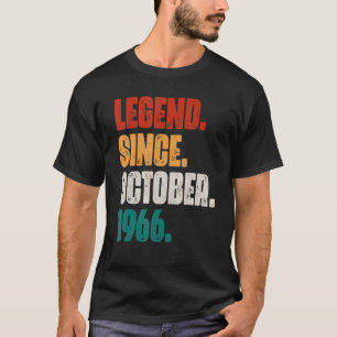 56 Years Old Legend Since October 1966 56th Birthd T-Shirt