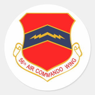 56th Air Commando Wing Classic Round Sticker