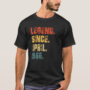 56th Birthday 56 Years Old Legend Since April 196 T-Shirt