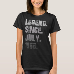 56th Birthday 56 Years Old Legend Since July 1966 T-Shirt