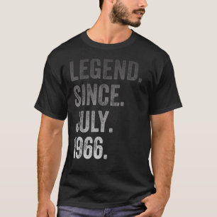 56th Birthday  56 Years Old Legend Since July 1966 T-Shirt