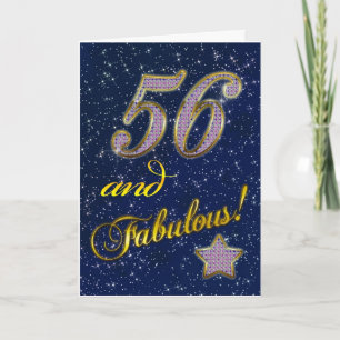 56th birthday for someone Fabulous Card