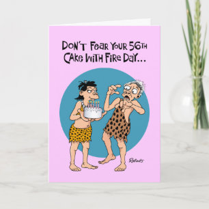 56th Birthday From Her Card