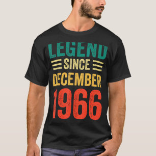 56th Birthday Legend Since December 1966 56 Years  T-Shirt