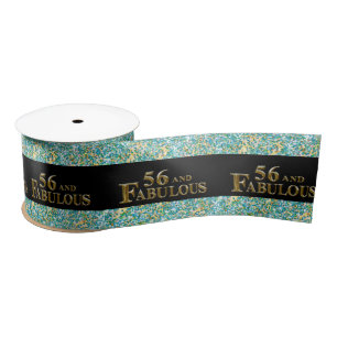 56th Birthday Satin Ribbon