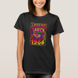 56th Birthday Tie Dye Decoration Legend Since Nove T-Shirt