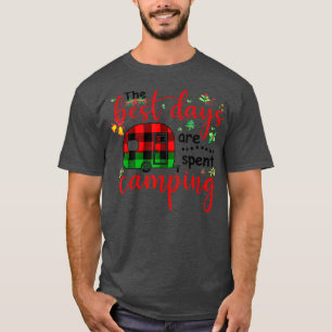 56wy The Best Days Camping RV Merry Xmas Christmas T-Shirt