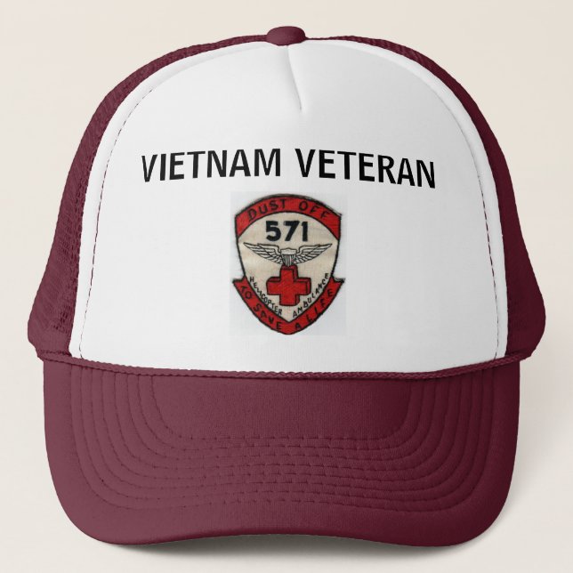 571st DUSTOFF ORIGINAL UNIT PATCH HAT (Front)