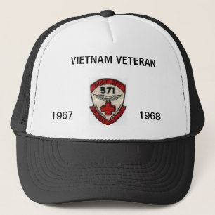 571st DUSTOFF ORIGINAL UNIT PATCH  WITH DATES Trucker Hat