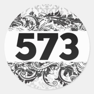 573 CLASSIC ROUND STICKER
