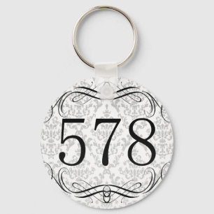 578 Area Code Key Ring
