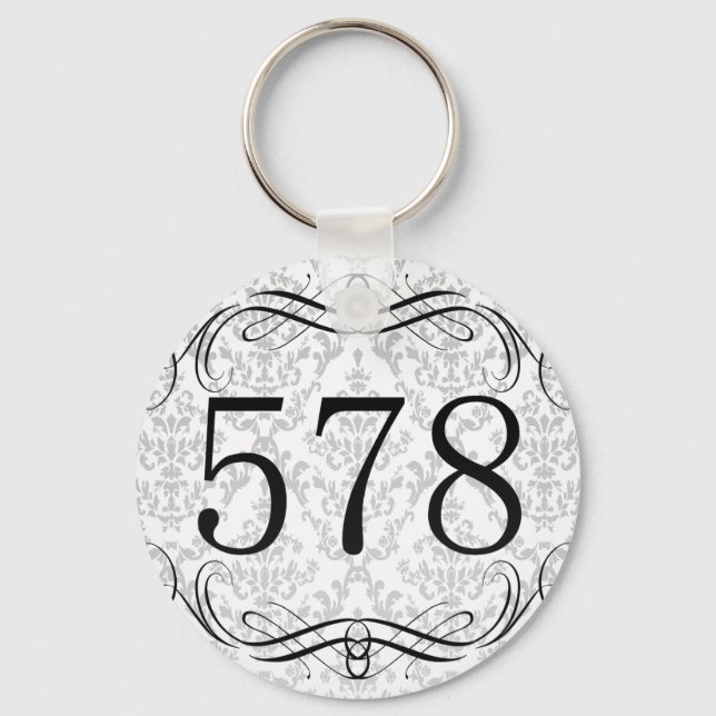 578 Area Code Key Ring (Front)