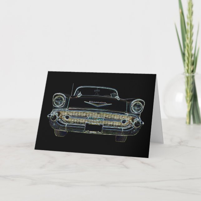57 Chevy Bel Air Greeting Card (Front)