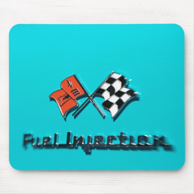 57 Chevy Fuel Injection Badge Mousepad (Front)