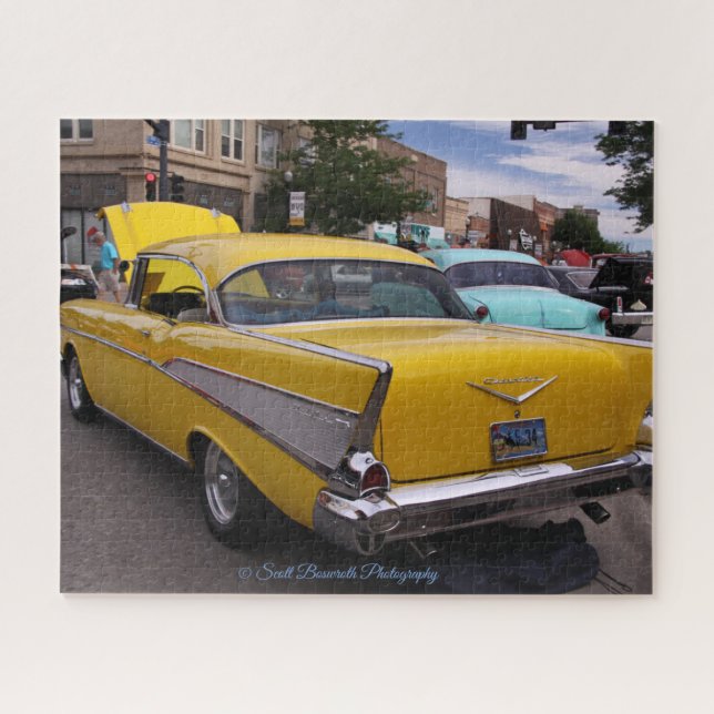 57 Chevy - Karz Rod Run - Sheridan, WY Jigsaw Puzzle (Horizontal)