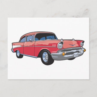 57 Classic Car Postcard