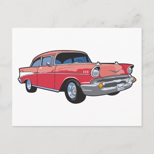 57 Classic Car Postcard (Front)