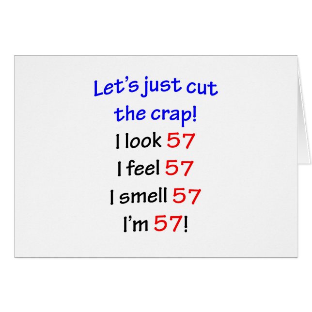 57  Let's cut the crap (Front Horizontal)