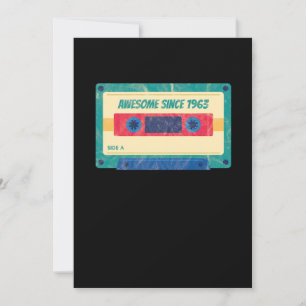 57 th Birthday Celebration Gift Awesome Since 1963 Invitation