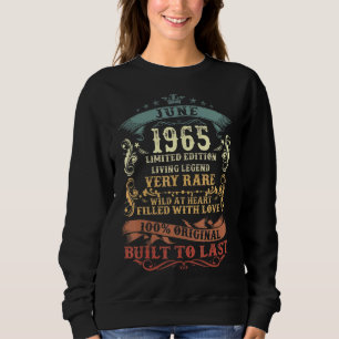57 Year Old June 57th Birthday For Men Women Sweatshirt