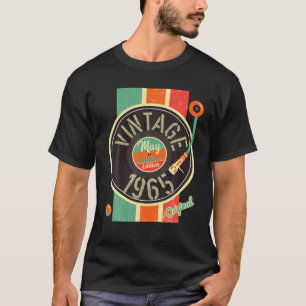 57 Years Birthday Man 1965 May Turntable Antique V T-Shirt