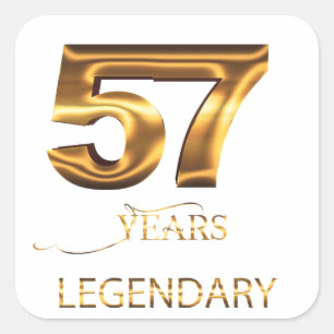 57 years legendary sticker