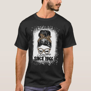 57 Years Old Awesome since 1966 Leopard 57th Birth T-Shirt