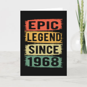 57 Years Old Bday 1968 Epic Legend 57th Birthday Card