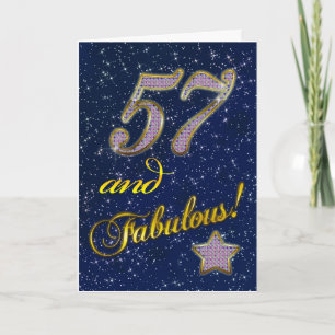 57th birthday for someone Fabulous Card
