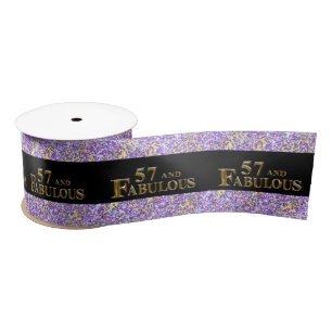 57th Birthday Satin Ribbon