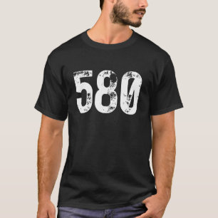 580 Area Code Lawton OK Mobile Telephone Area Code T-Shirt