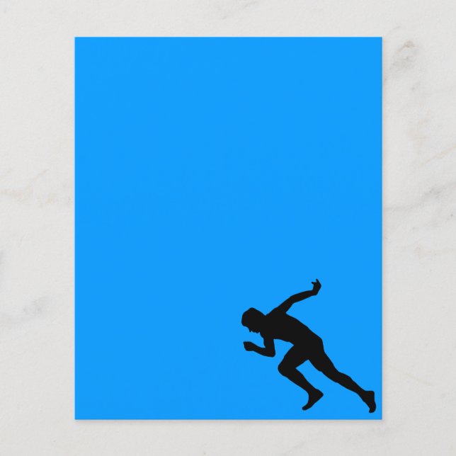 5849 RUNNING MARATHON MAN RUNNER SPORTS COMPETITIO FLYER (Front)