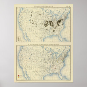 58 Coal 1890, iron ore 1889 Poster