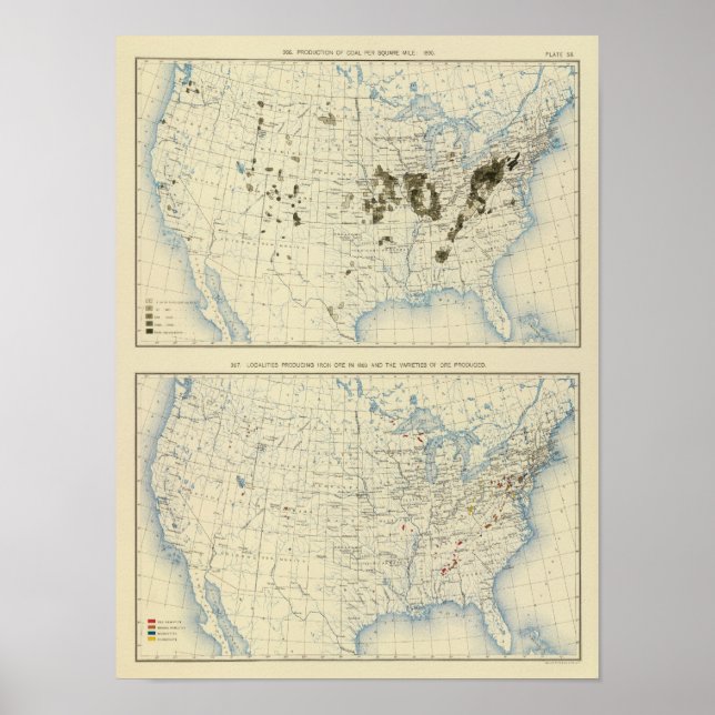 58 Coal 1890, iron ore 1889 Poster (Front)