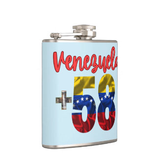 58 Venezuela Pride Authentic Venezuelan Roots Hip Flask
